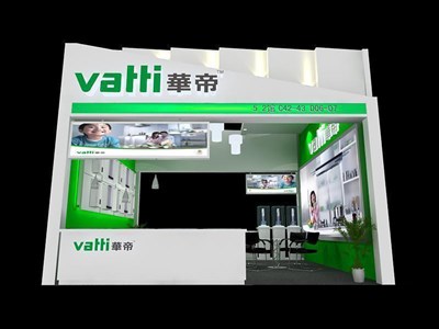 36平米展臺(tái)設(shè)計(jì)制作：二面開口/現(xiàn)代/木質(zhì)結(jié)構(gòu)/白色，為家電展展商而作（免費(fèi)使用）
