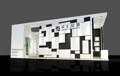 72平米展臺設(shè)計制作：二面開口/前衛(wèi)/木質(zhì)結(jié)構(gòu)/白色，為建材展展商而作（免費使用）